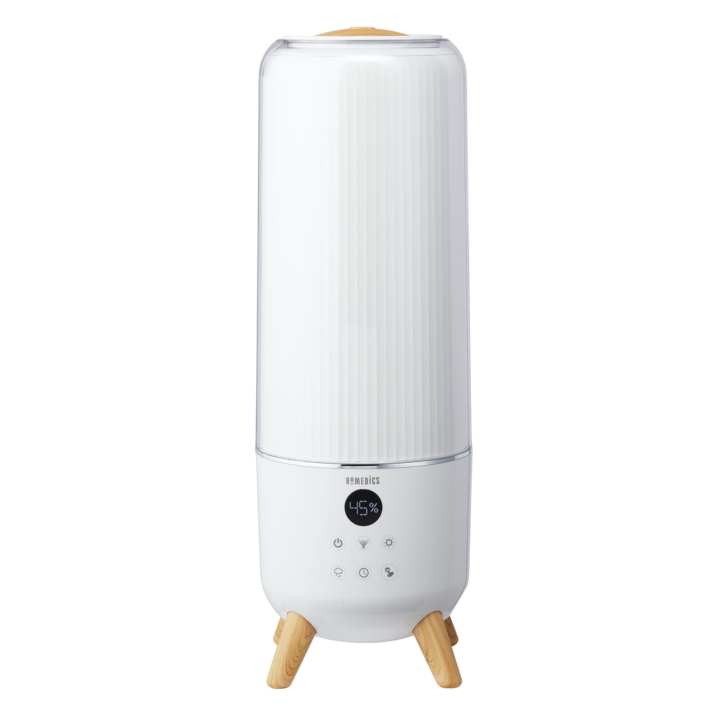 White Ultrasonic Cool Mist Humidifier with Digital Control