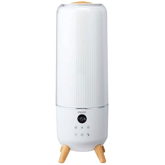 HoMedics TotalComfort Deluxe Ultrasonic Air Humidifier, Top Fill 5.6L Water Tank for Home, Office or Nursery, Programmable Humidistat with Nightlight, Automatic Shut-Off and Aromatherapy