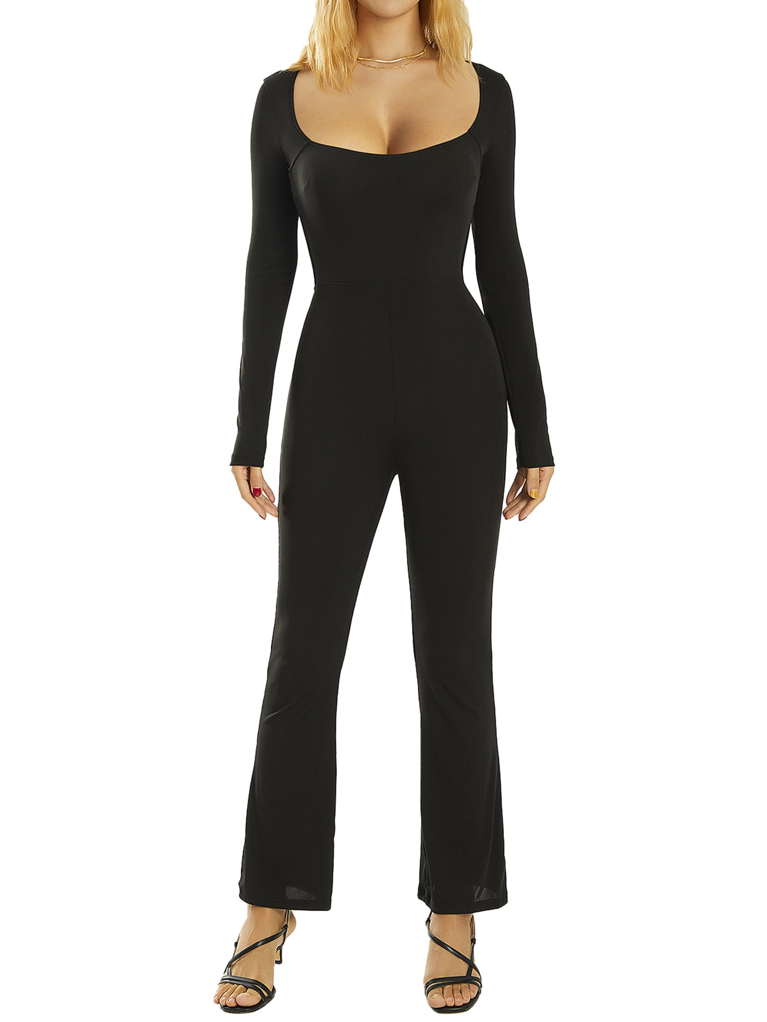 Flare pants jumpsuit top
