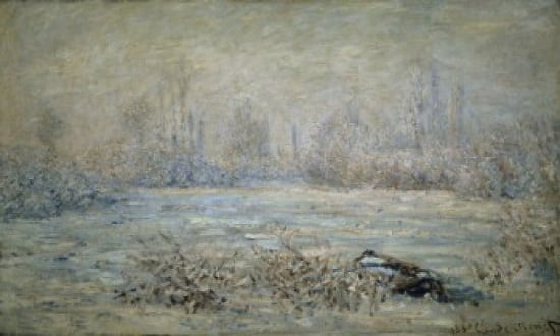 Hoarfrost Near Vetheuil (Le Givre pres de Vetheuil) 1880 Claude Monet (1840-1926French) Musee d Orsay Paris Canvas Art - Claude Monet (24 x 36)