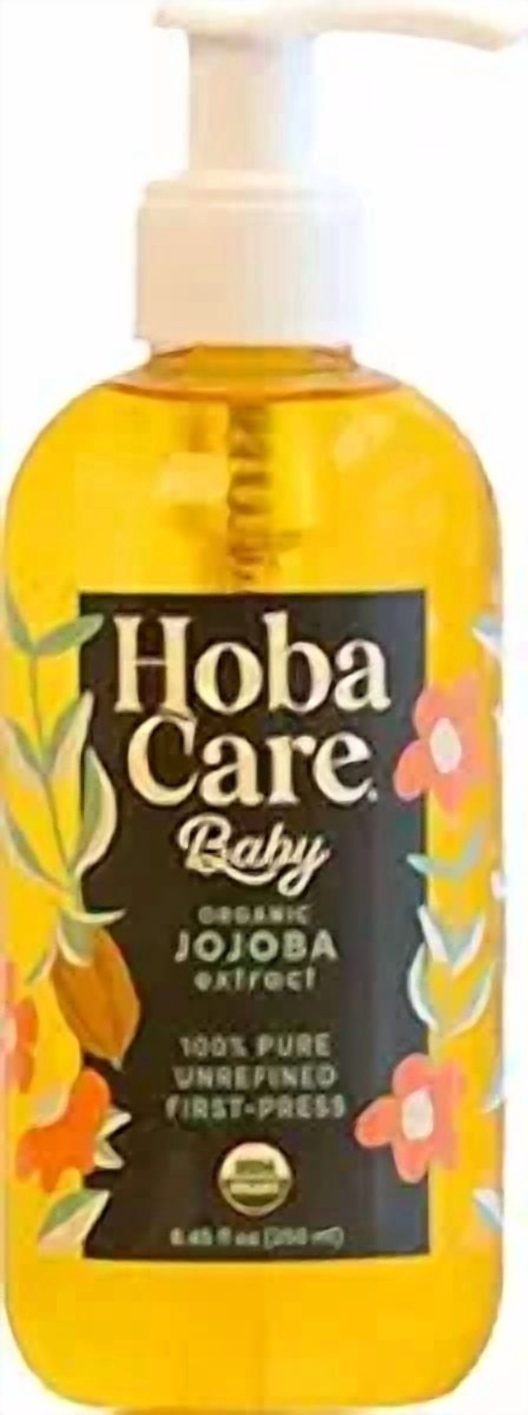 HobaCare Baby Organic Jojoba Oil , 8.45 oz. (250 mL) – Pure Jojoba for Face, Body, & Hair – Suitable for All Skin Types – 100% Pure Cold-Pressed Jojoba Oil