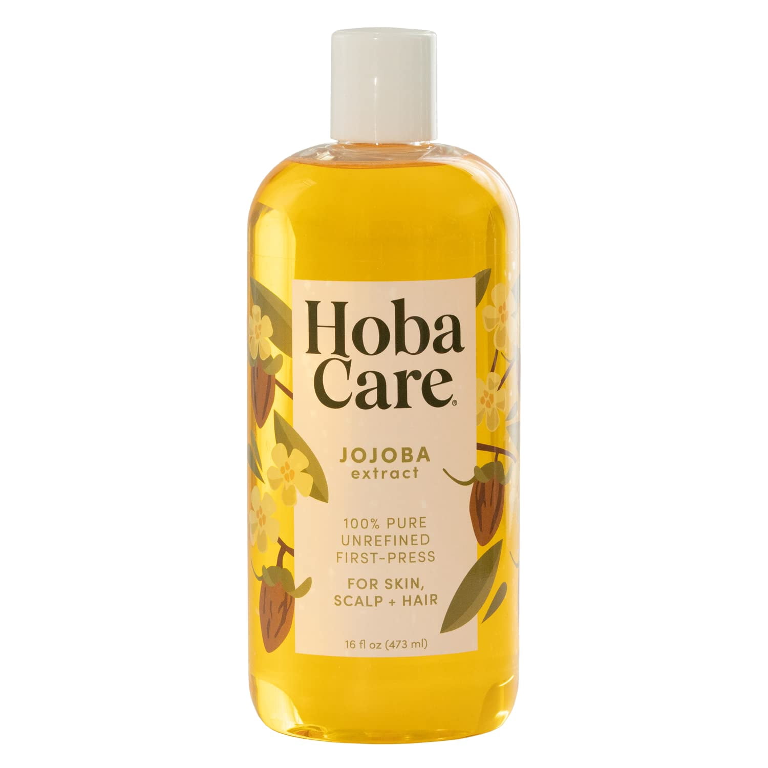 HobaCare Jojoba Oil HHA1 100 Pure, Unrefined Jojoba Oil for Skin
