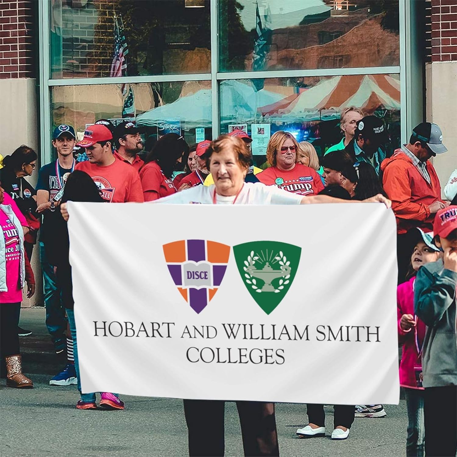 Hobart And William Smith Colleges Logo Banner Breeze Flag Outdoor Flags ...