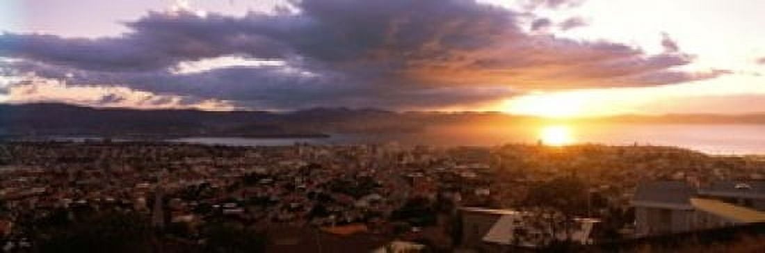 Hobart Australia Canvas Art - Panoramic Images (18 x 6)