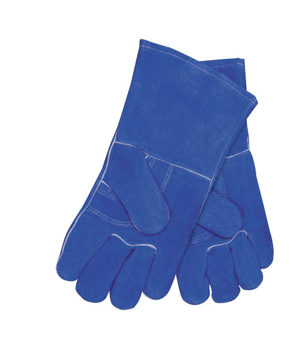 Hobart Deluxe Split Leather Welding Gloves, Blue, X-Large, Pair, Model# 770020