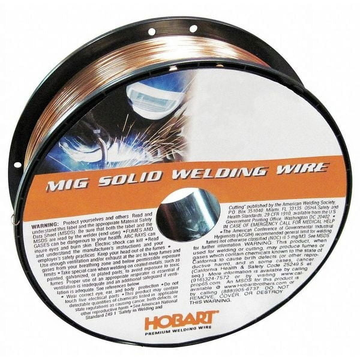 HOBART WELDERS Hobart Filler Metals MIG Welding Wire,70S6,0.030,11lb 6ETL4