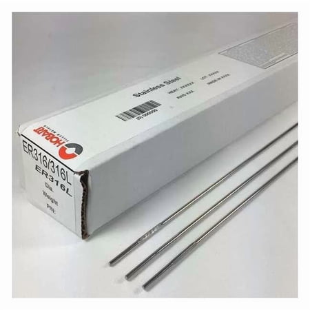 Hobart Welding Products TIG Welding Rod,1/8" dia.,36" L,10 lb. 54JK88