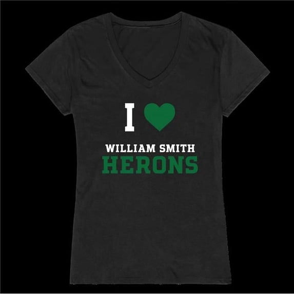 Hobart & William Smith College Statesmen I Love Women T-Shirt, Black - Extra Large