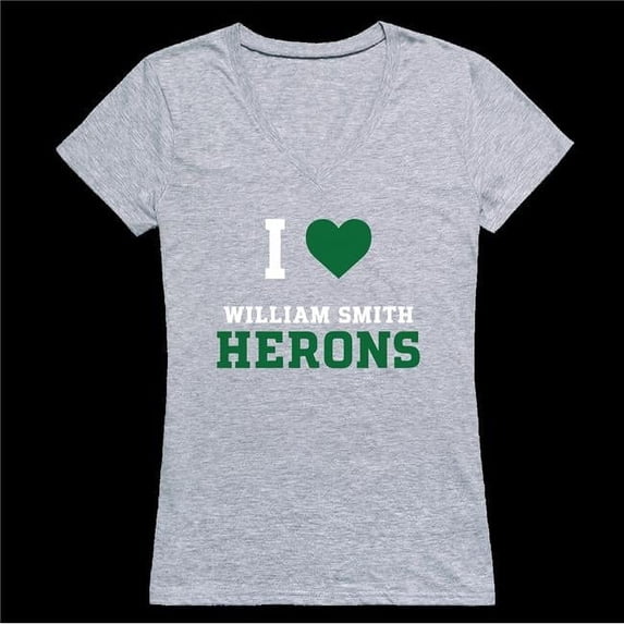 Hobart & William Smith College Statesmen I Love Women T-Shirt, Heather Grey - Medium