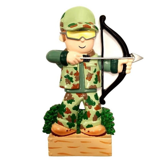 Hobbies Activities ARCHERY HUNTER CAMO Personalized Christmas Ornament DO-IT-YOURSELF