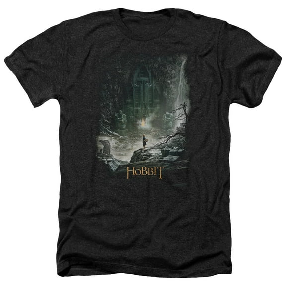 Hobbit - At Smaugs Door - Heather Short Sleeve Shirt - XXX-Large