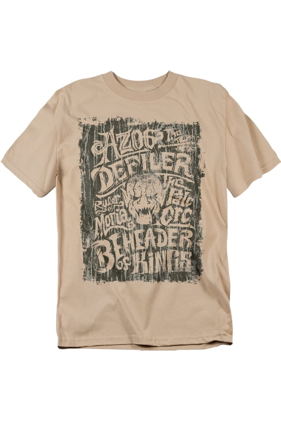 Hobbit T-Shirt Azog Unisex Graphic Tee For Men & Women Sand 