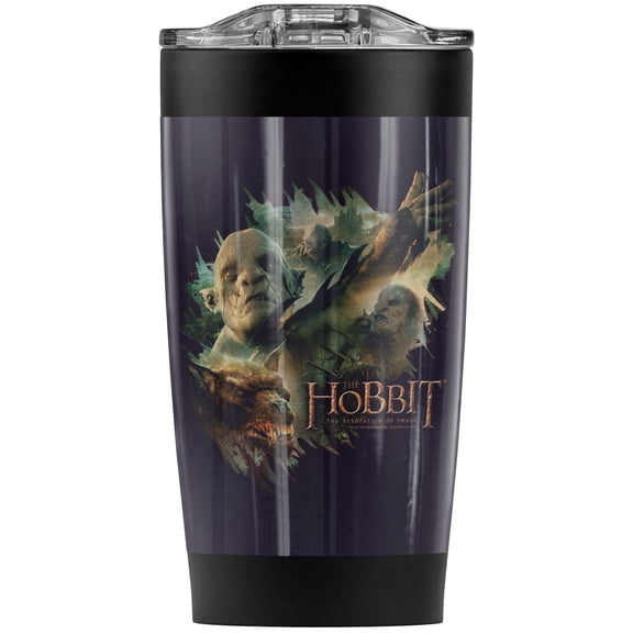 The Hobbit/Baddies Stainless Steel Tumbler 20 oz Coffee Travel Mug/Cup, Vacuum Insulated & Double Wall with Leakproof Sliding Lid | Great for Hot Drinks and Cold Beverages