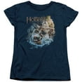 thumbnail image 1 of Hobbit Barreling Down S/S Women's T-Shirt Navy, 1 of 1