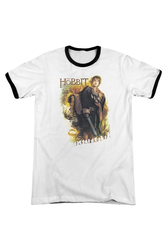 Hobbit Bilbo Adult Ringer White Black