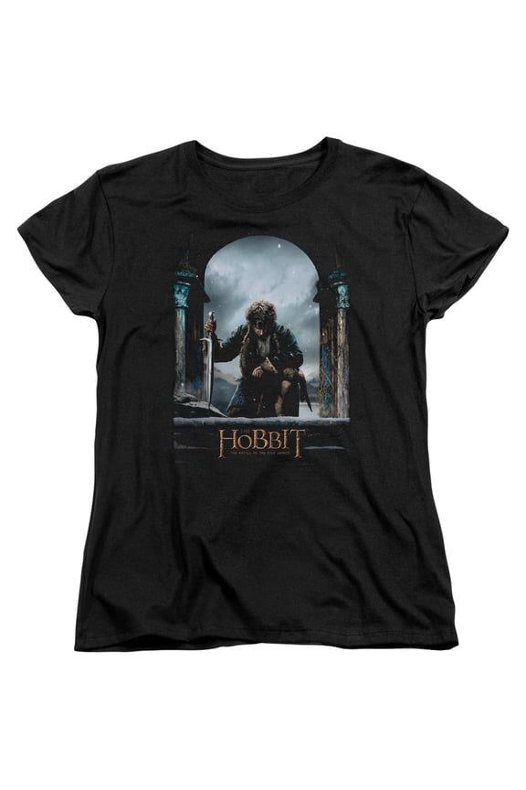 Hobbit - Bilbo Poster - Women's Short Sleeve Shirt - Small