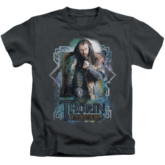 Hobbit Boys' Thorin Oakenshield Childrens T-shirt Grey
