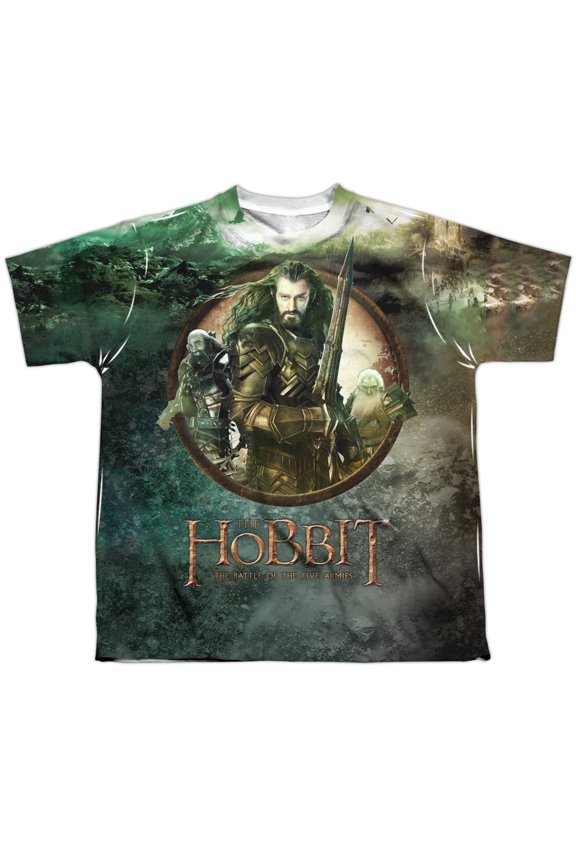 Hobbit - Dwarves Vs Azog - Youth Short Sleeve Shirt - X-Large