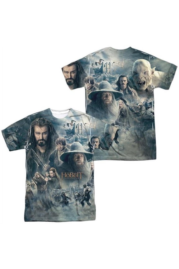 Hobbit Men's Epic Poster (Front/Back) Sublimation T-shirt White