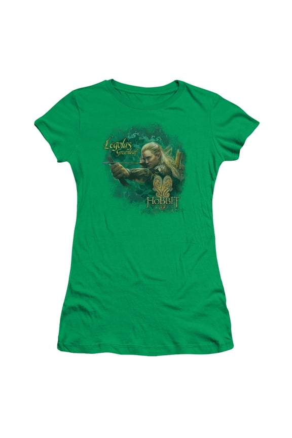 Hobbit - Greenleaf - Juniors Teen Girls Cap Sleeve Shirt - Large
