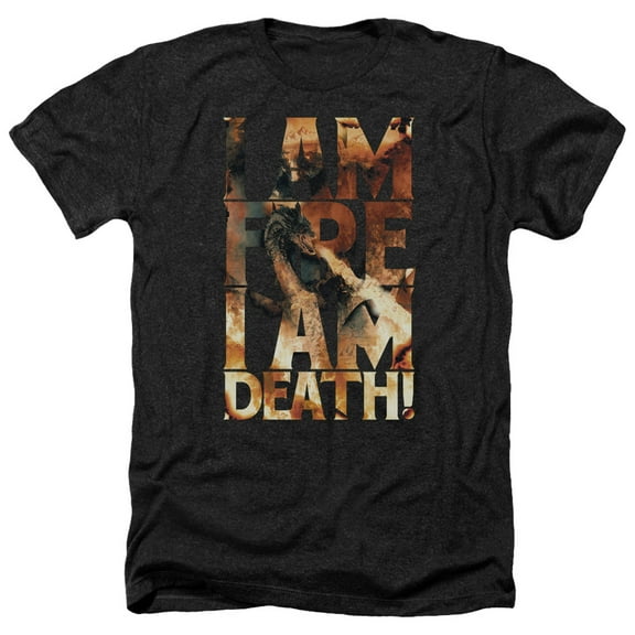 Hobbit - I Am Fire - Heather Short Sleeve Shirt - Large