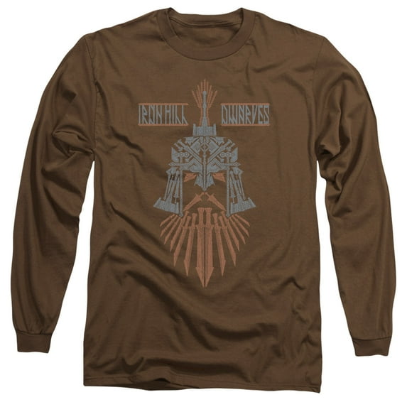 Hobbit Ironhill Dwarves Long Sleeve Adult 18/1 T-Shirt Coffee