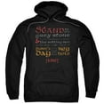 thumbnail image 1 of Hobbit Keyhole Adult Pullover Hoodie Sweatshirt Black, 1 of 1