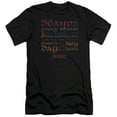 thumbnail image 1 of Hobbit Keyhole S/S Adult 30/1 T-Shirt Black, 1 of 2