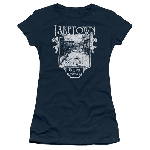 Hobbit Laketown Simple S/S Junior Women's T-Shirt Sheer Navy