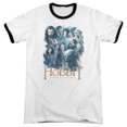 thumbnail image 1 of Hobbit Main Characters Adult Ringer White Black, 1 of 1