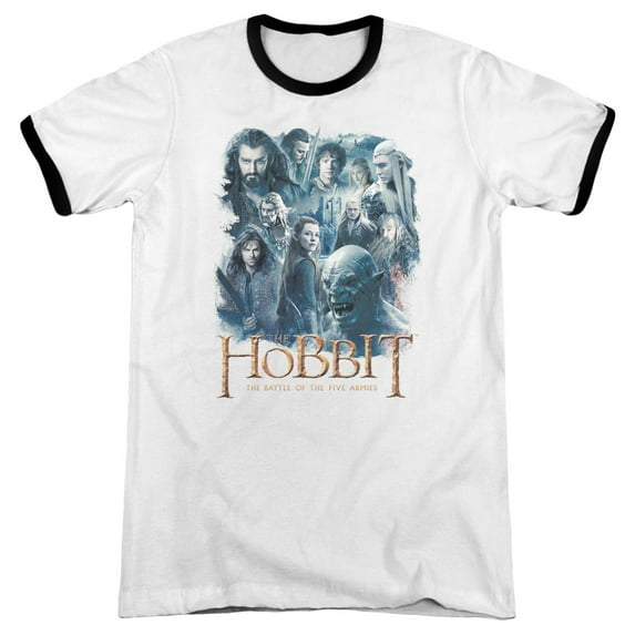 Hobbit Main Characters Adult Ringer White Black