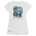 thumbnail image 1 of Hobbit Main Characters S/S Junior Women's T-Shirt Sheer White, 1 of 2
