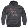 thumbnail image 1 of Hobbit - Never Laugh - Youth Hooded Sweatshirt - Small, 1 of 2