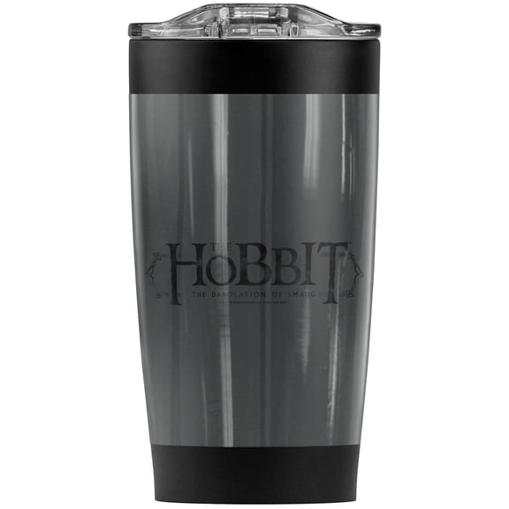 The Hobbit/Ornate Logo Stainless Steel Tumbler 20 oz Coffee Travel Mug/Cup, Vacuum Insulated & Double Wall with Leakproof Sliding Lid | Great for Hot Drinks and Cold Beverages