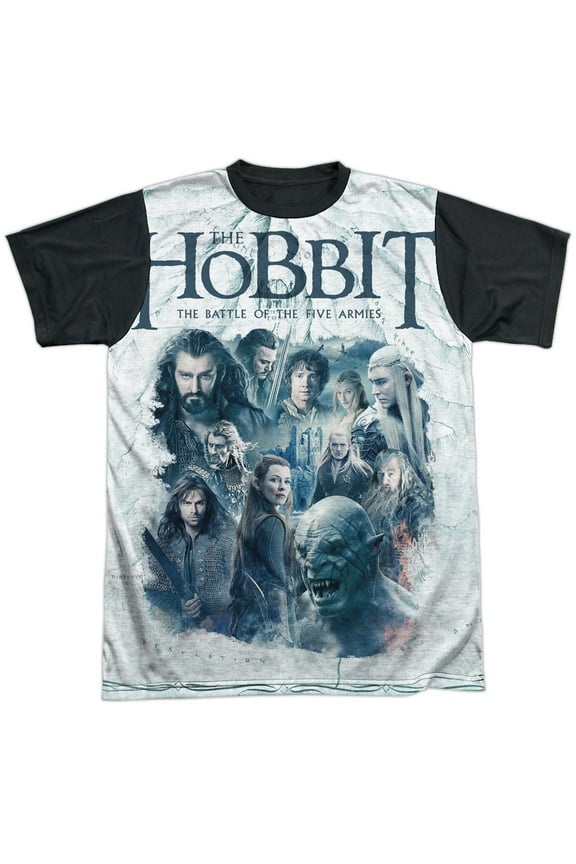Hobbit - Ready For Battle - Short Sleeve Black Back Shirt - Small
