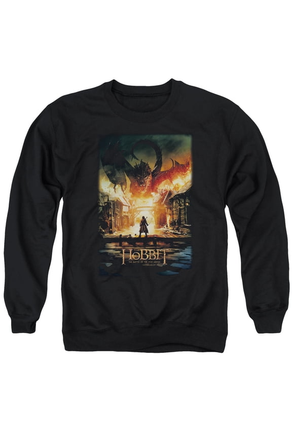 Hobbit - Smaug Poster - Crewneck Sweatshirt - Medium