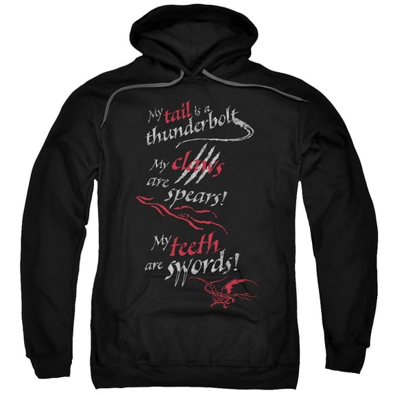 Hobbit - Tail Claws Teeth - Pull-Over Hoodie - Small
