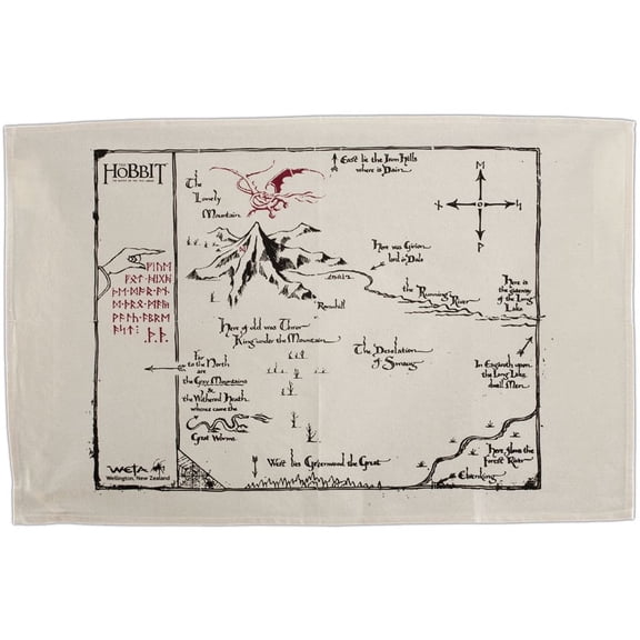 WETA Workshop - The Hobbit - Thorin's Map Tea Towel