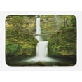 thumbnail image 1 of Hobbits Bath Mat, Falls of Rivendell Multnomah Waterfall Oregon with Hobbit Elf Path Bridge Scene Image, Non-Slip Plush Mat Bathroom Kitchen Laundry Room Decor, 29.5 X 17.5 Inches, Green, Ambesonne, 1 of 2