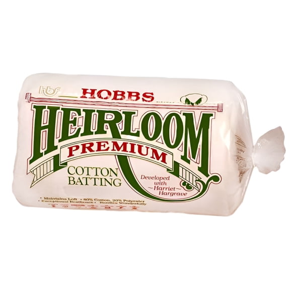 Hobbs Heirloom Premium 90" x 108" 80/20 Cotton Polyester Queen Size Hypoallergenic Batting