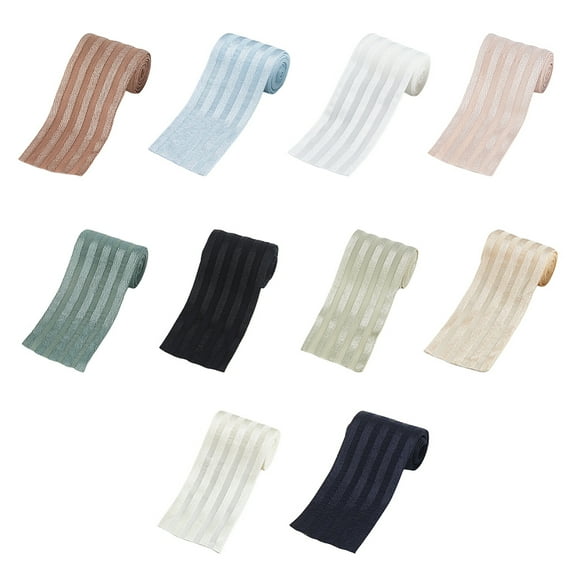 Hobbspring 10 Yards 10 Colors Flat Polyester Elastic Cord/Band Webbing Garment Sewing Accessories Mixed Color 49mm 1 yard/color