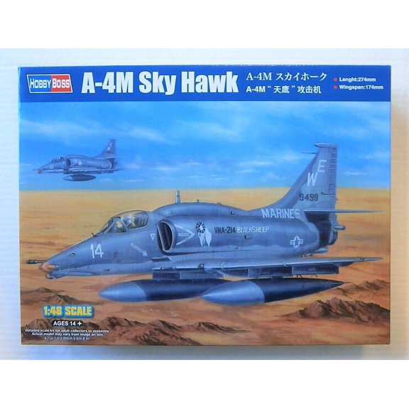 Hobby Boss Models 81766 1:48 A-4M Sky Hawk Aircraft Plastic Model Kit