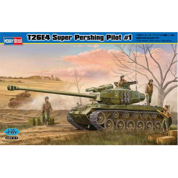 Hobby Boss Models 82426 1:35 T26E4 Super Pershing Pilot Tank #1