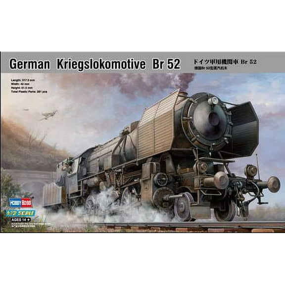 Hobby Boss Models 82901 1:72 German Kriegslokomotive BR-52 Diesel Engine