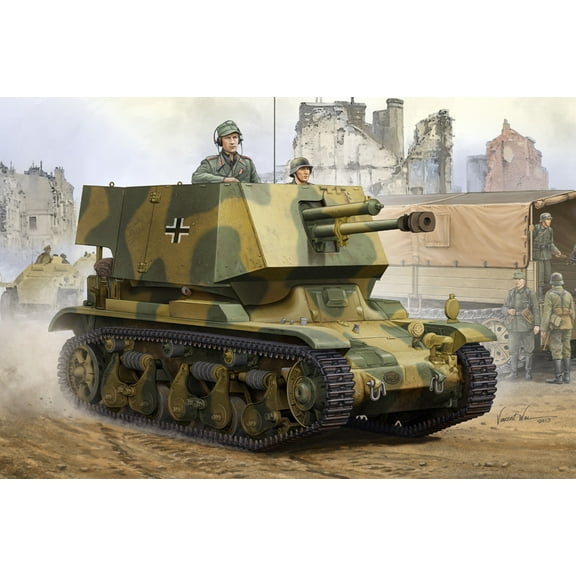 Hobby Boss Models 83807 4.7cm PAK T SFL.AUF.FGST 1:35