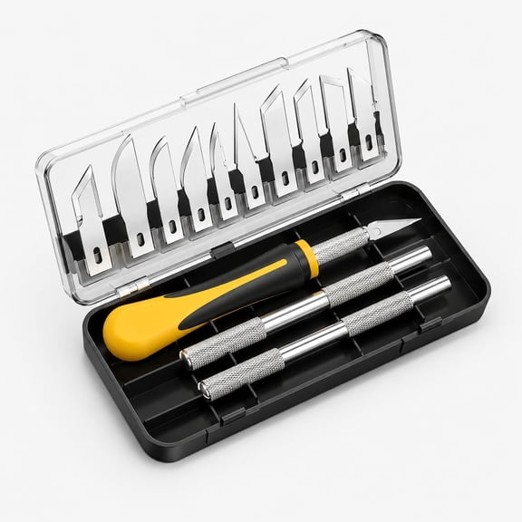 16-Piece Craft Knife Set, Precision Blades for DIY Projects with Magnetic Storage Case