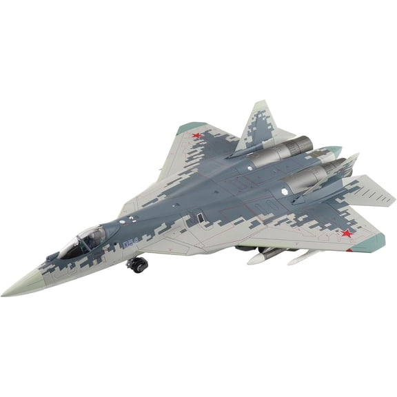 Hobby Master | 1:72 Scale Diecast Military Aircraft Replica | Su-57 Zhuhai Air Show 2024" 054, Russian Air Force (with 2 x R-77 and 2 x R-37 Missiles) | Model HA6808