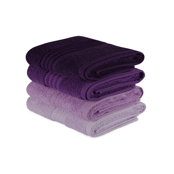 Hobby - Rainbow - Light Lilac, Lilac, Purple, Dark Purple Hand Towel Set