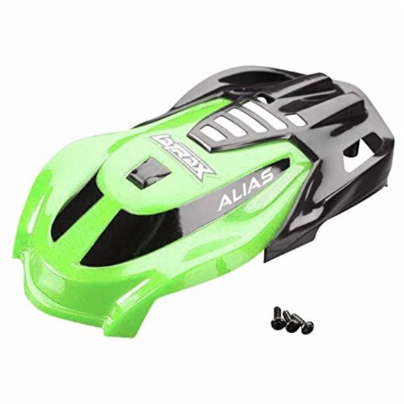 Hobby Rc Traxxas Tra6614 Canopy, Alias, Green/ Screws Replacement Parts