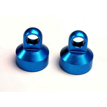 Hobby Remote Control Traxxas Tra2760 Shock Caps Alum Blue (2) Upgrade Parts